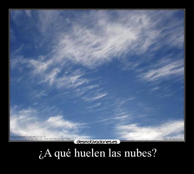 ¿A qué huelen las nubes? - 