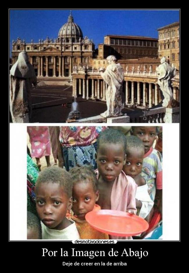 Por la Imagen de Abajo - Deje de creer en la de arriba