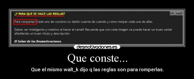 Que conste... - 