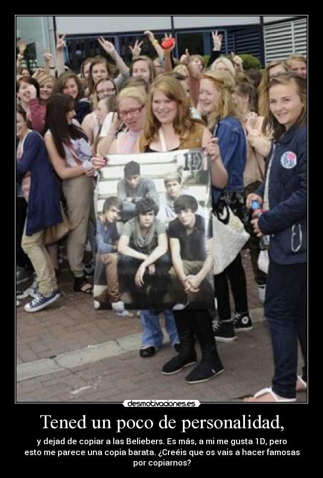 carteles 1d beliebers desmotivaciones