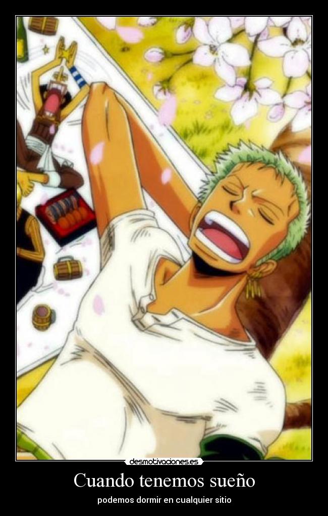 Cuando tenemos sueño - podemos dormir en cualquier sitio