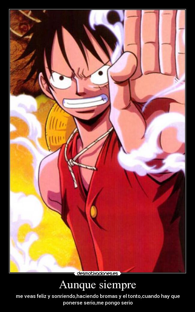 carteles luffyseriobromastontoone piece desmotivaciones