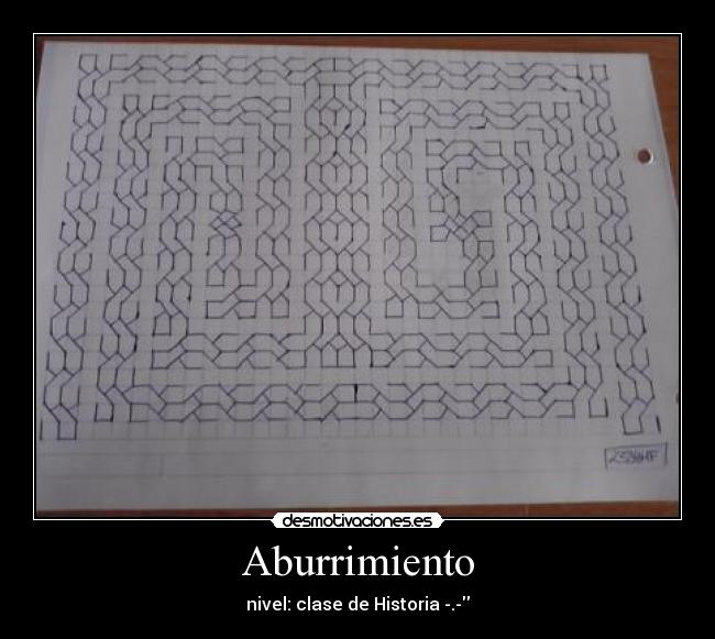 Aburrimiento - nivel: clase de Historia -.-