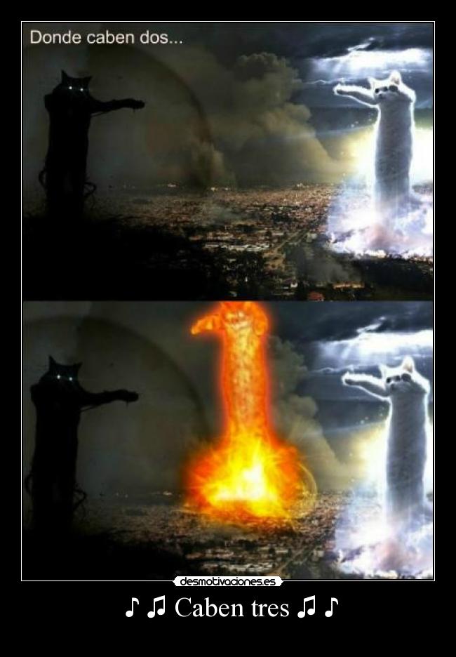  ♪ ♫ Caben tres ♫ ♪ - 