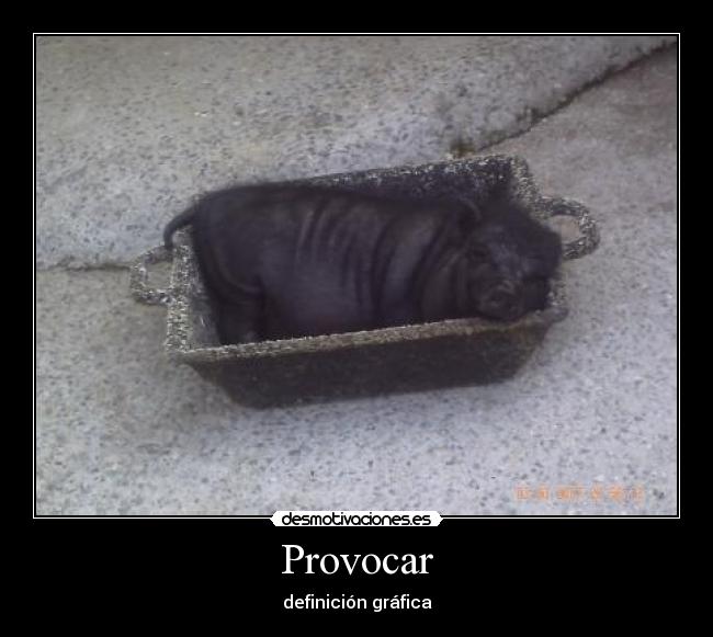 Provocar - definición gráfica