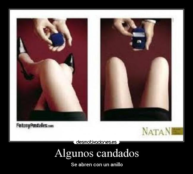 Algunos candados - Se abren con un anillo