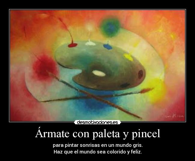Ármate con paleta y pincel -