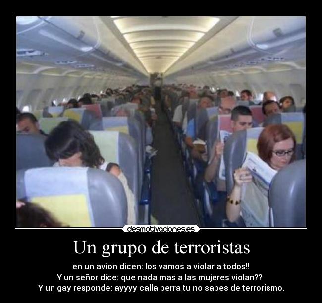 Un grupo de terroristas -