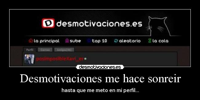 carteles desmotivaciones sonreir perfil desmotivaciones desmotivaciones