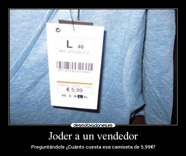Joder a un vendedor -