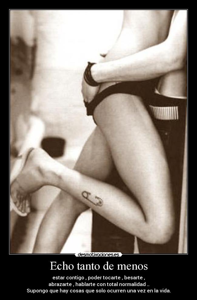 Echo tanto de menos - 