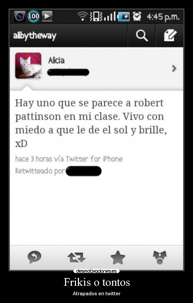 Frikis o tontos - Atrapados en twitter