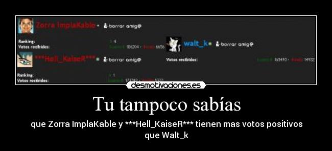 Tu tampoco sabías -