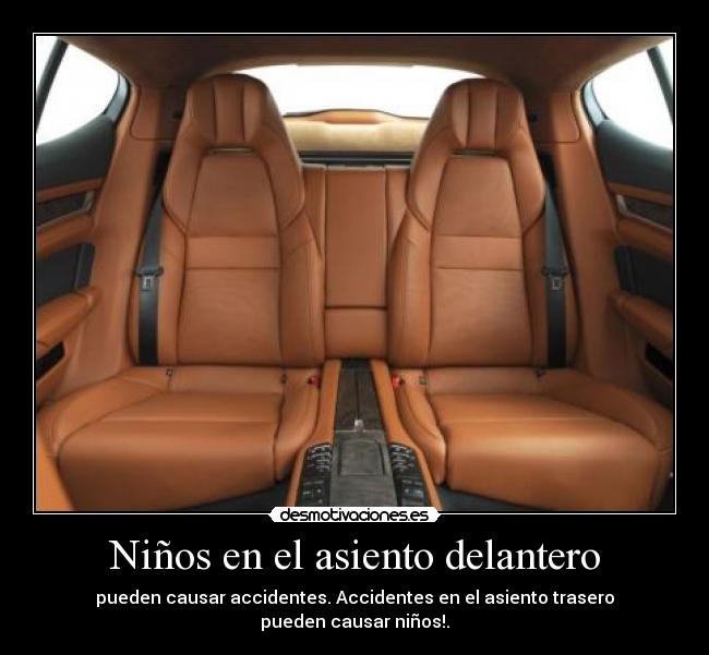 carteles ninos asiento delantero desmotivaciones