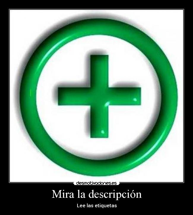 Mira la descripción - Lee las etiquetas