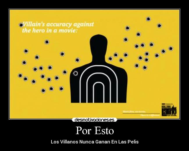 Por Esto - Los Villanos Nunca Ganan En Las Pelis