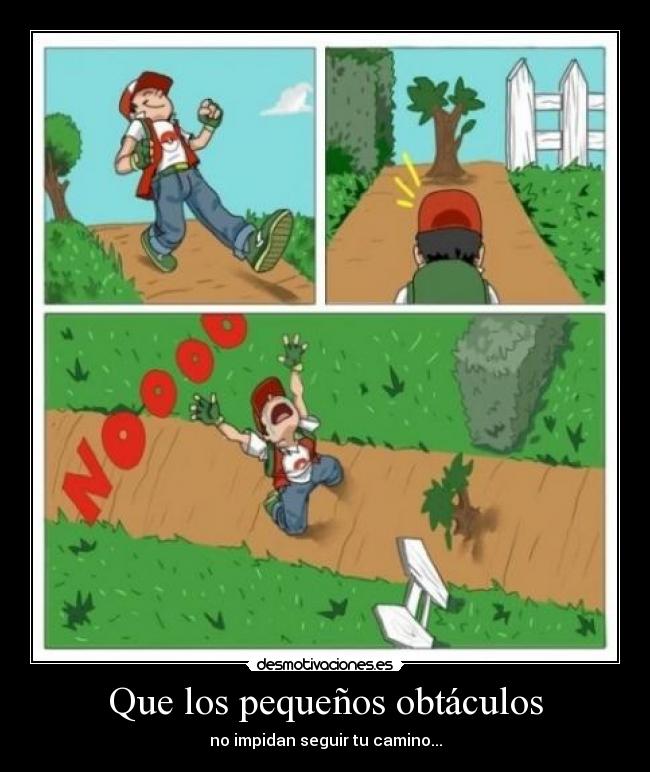 carteles obstaculo arbol pequeno camino seguir impedir pokemon desmotivaciones