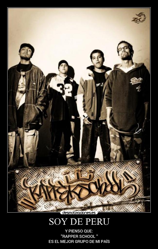 carteles peru rap rapper school promocion lunatica desmotivaciones
