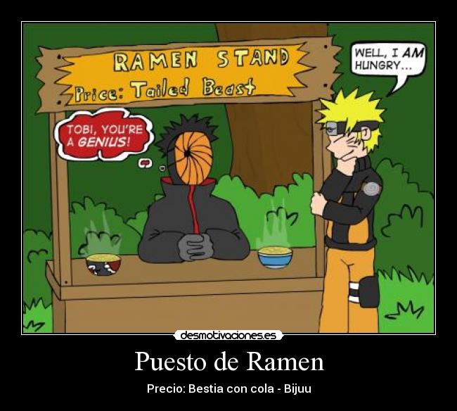 Puesto de Ramen - Precio: Bestia con cola - Bijuu