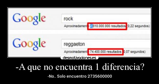 -A que no encuentra 1 diferencia? -