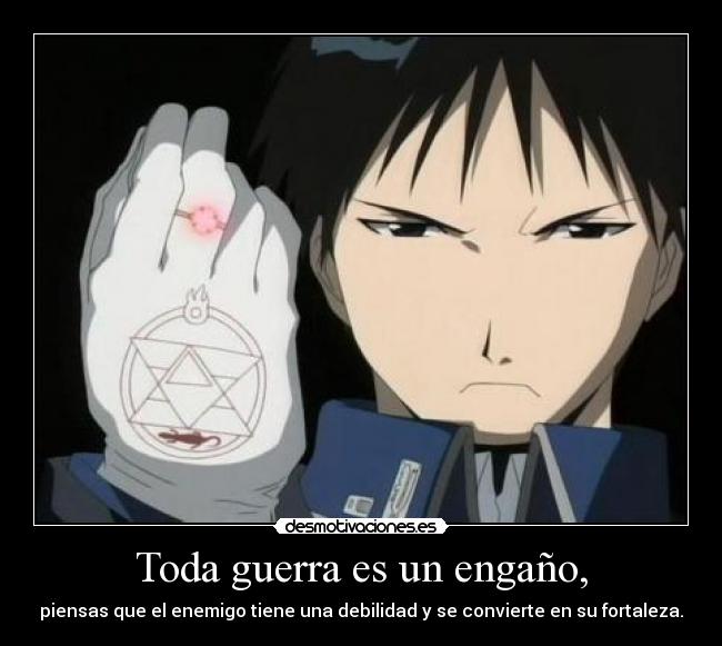 carteles guerra roy mustang desmotivaciones