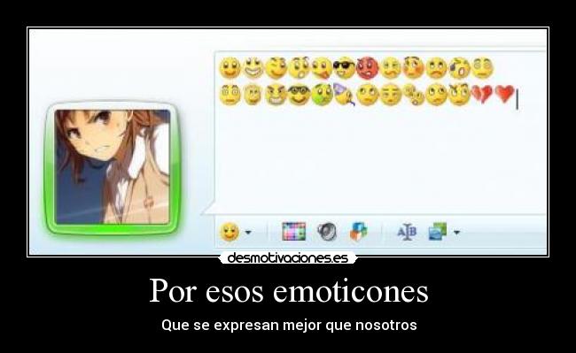 Por esos emoticones - Que se expresan mejor que nosotros