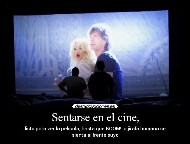 Sentarse en el cine, - 