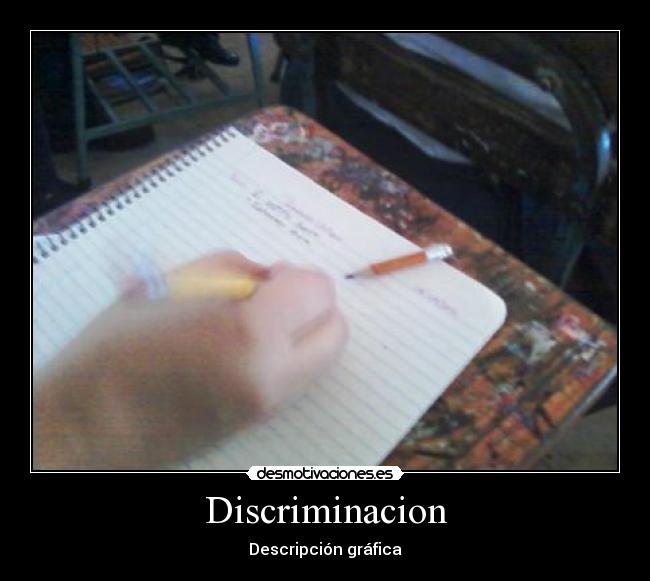 Discriminacion - Descripción gráfica