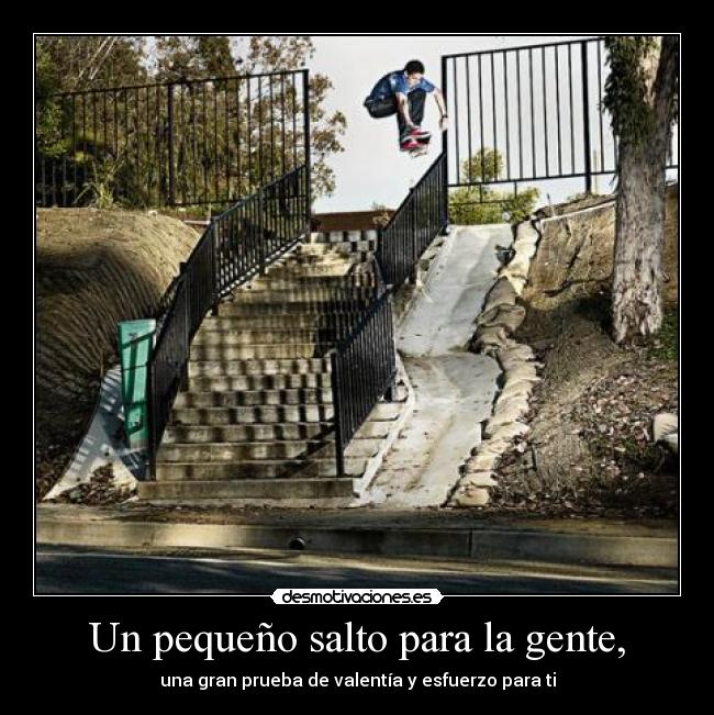 Un pequeño salto para la gente, - 