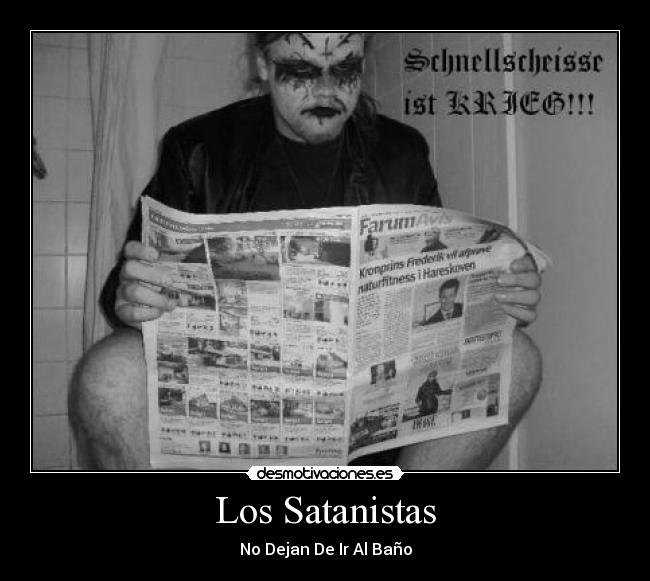 carteles black metal limpio bano ist krieg desmotivaciones