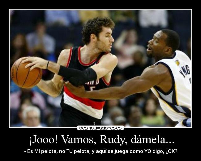 carteles rudy baloncesto gracioso portland ninos desmotivaciones