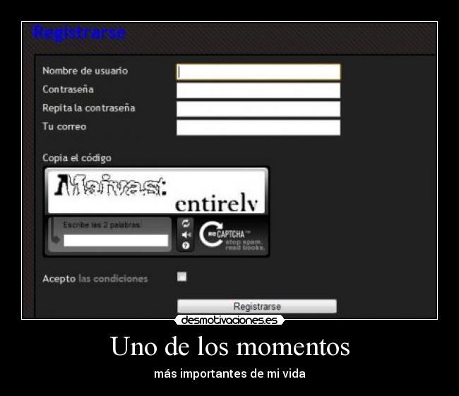 Uno de los momentos -