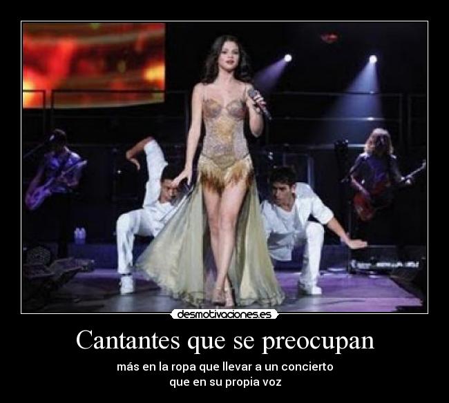 Cantantes que se preocupan - 