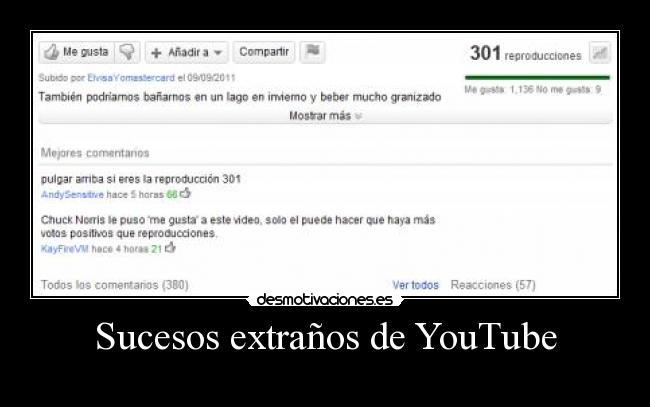 Sucesos extraños de YouTube - 