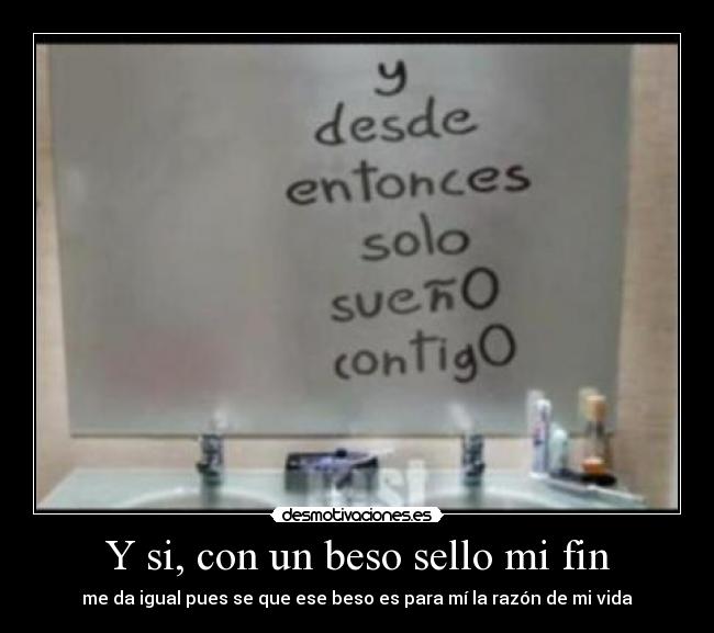 carteles suenos besos fin desmotivaciones