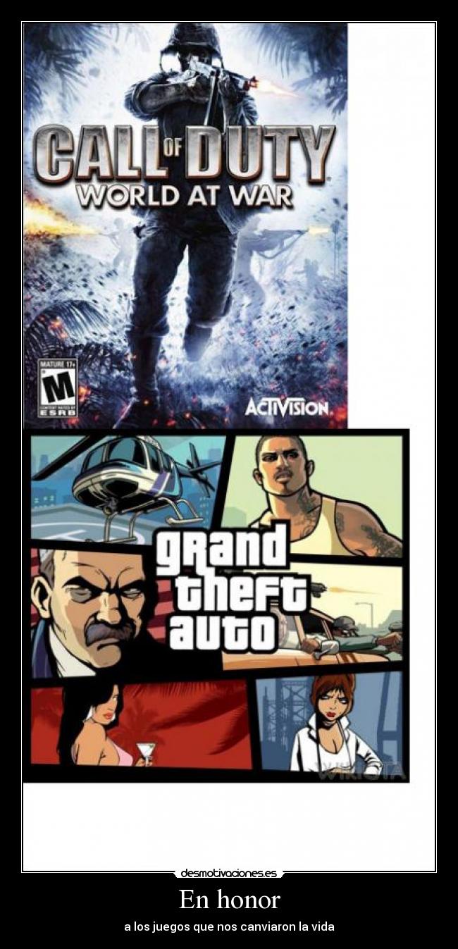 En honor - a los juegos que nos canviaron la vida