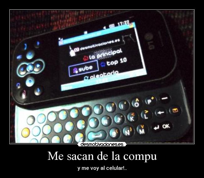 Me sacan de la compu -