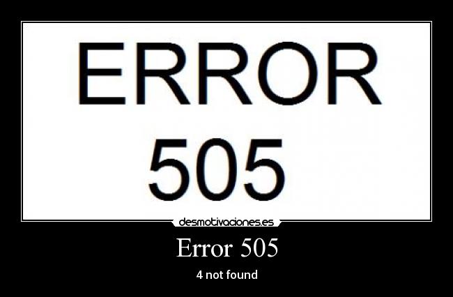 Error 505 -