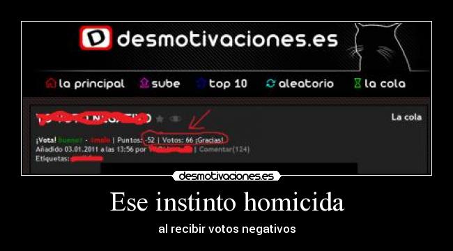 Ese instinto homicida - 