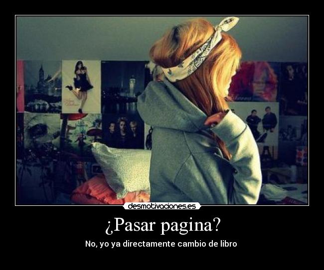 ¿Pasar pagina? -