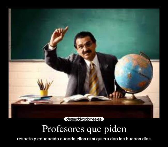 Profesores que piden - 