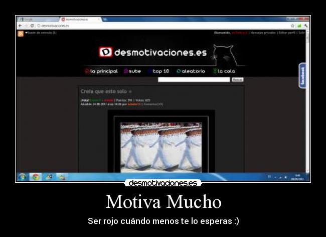 Motiva Mucho - Ser rojo cuándo menos te lo esperas :)
