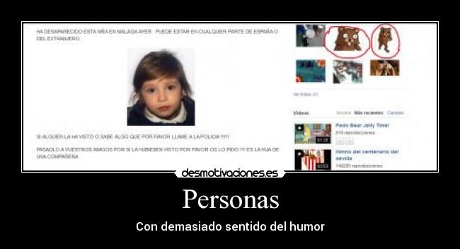 Personas - Con demasiado sentido del humor