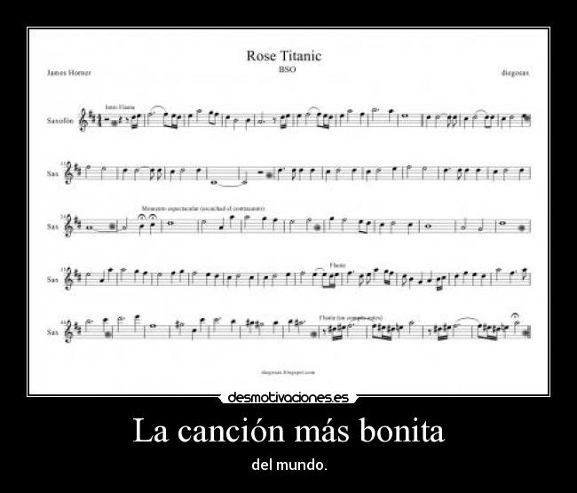 La canción más bonita - del mundo.