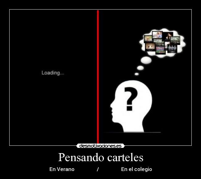 Pensando carteles - 