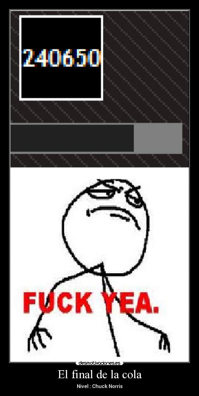 El final de la cola - Nivel : Chuck Norris