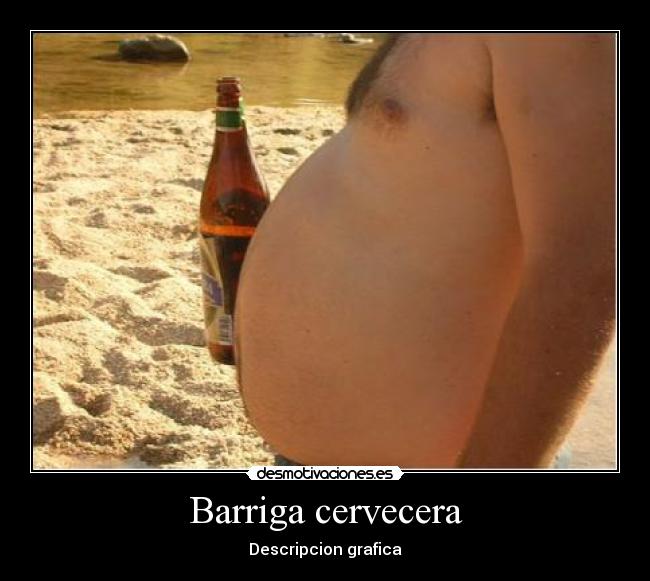 Barriga cervecera - Descripcion grafica