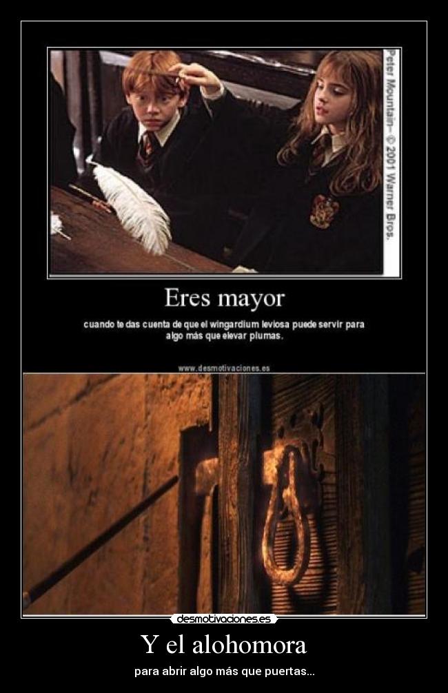Y el alohomora - para abrir algo más que puertas...