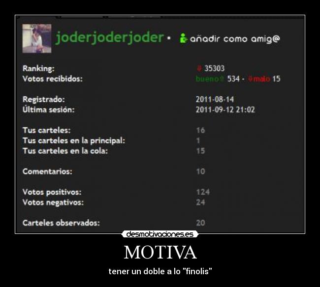 MOTIVA - tener un doble a lo finolis