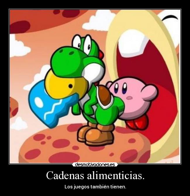 Cadenas alimenticias. - Los juegos también tienen.